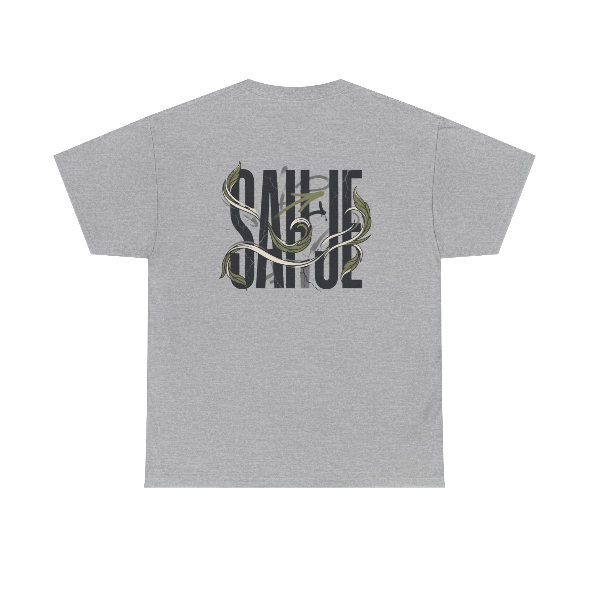 Graphic Tee — 'Savage' Typography with Snake Accent