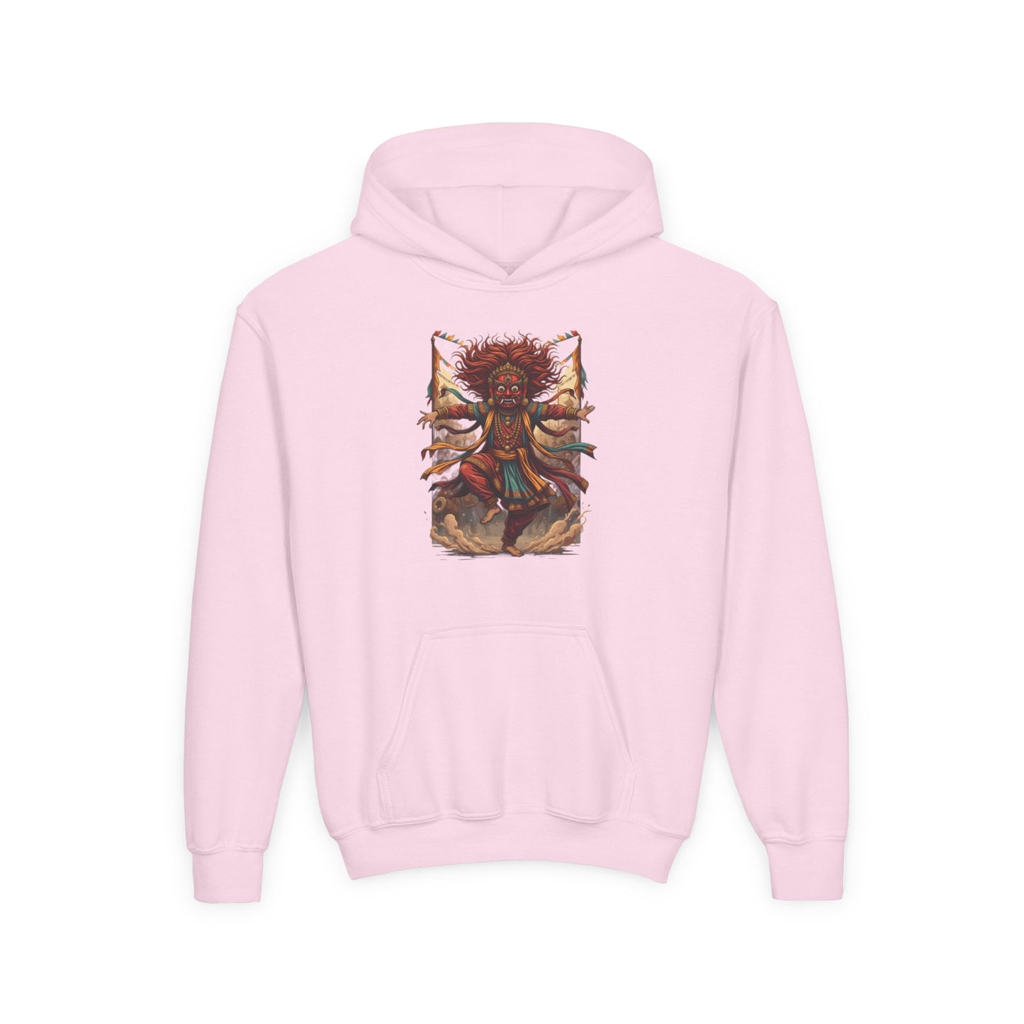 Youth Hoodie — Tribal Sun Dancer Graphic Kids Sweatshirt