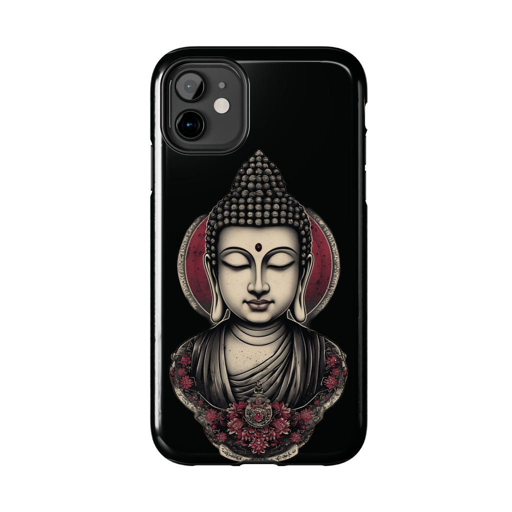 Buddha Floral Tough Phone Case — Protective Spiritual Phone Cover