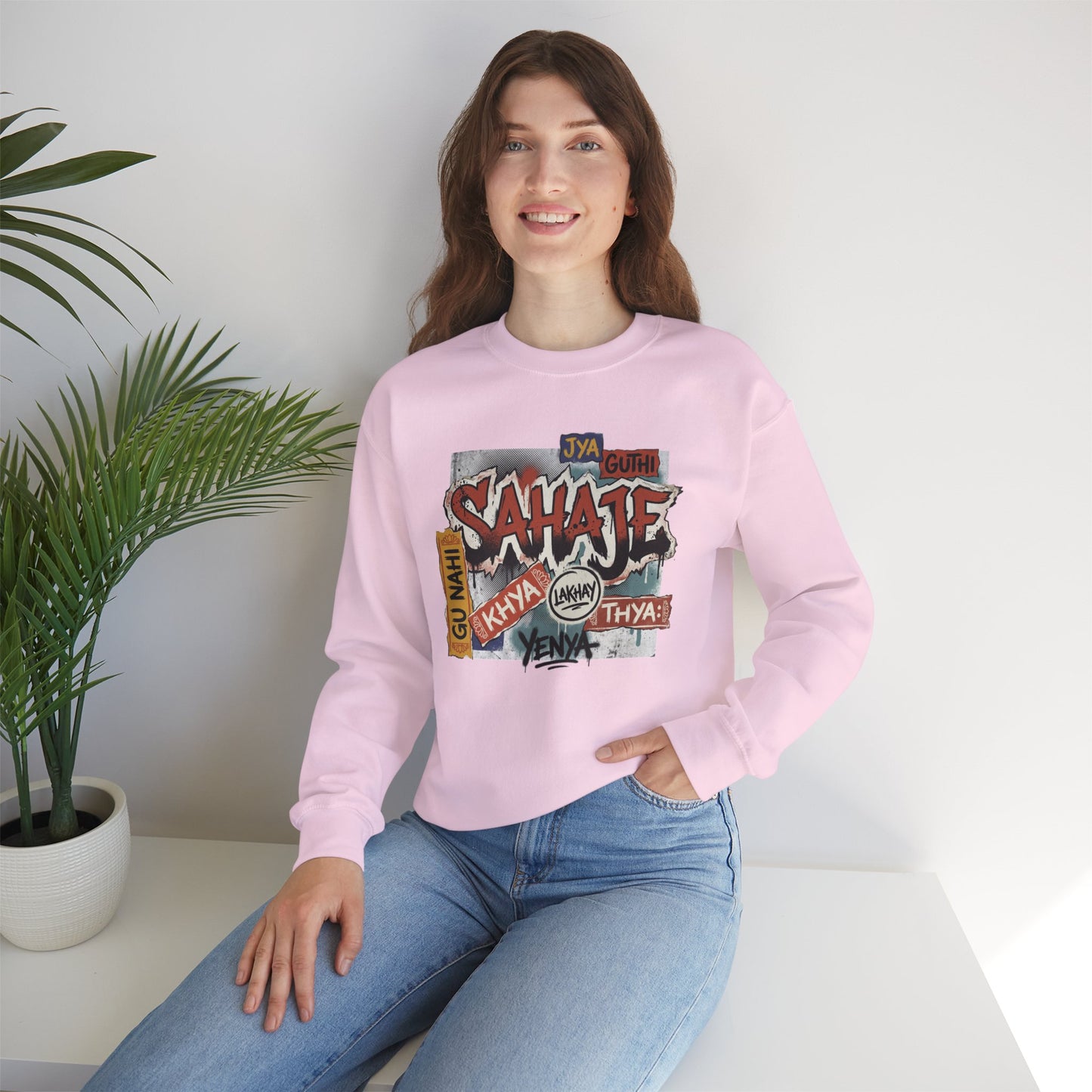Sahajee Graphic Crewneck Sweatshirt — Urban Tagline Streetwear