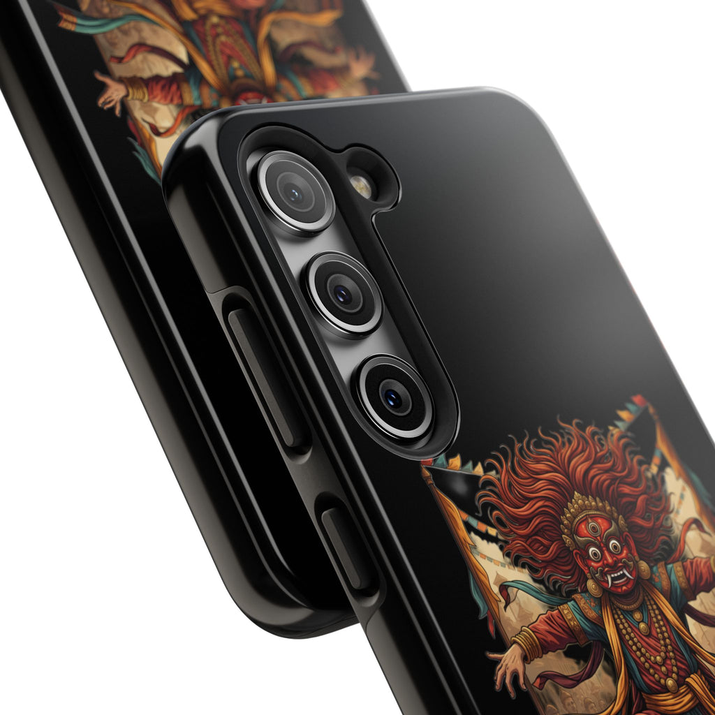 Tibetan Demon Dance Tough Phone Case — Bold Mythic Protective Cover