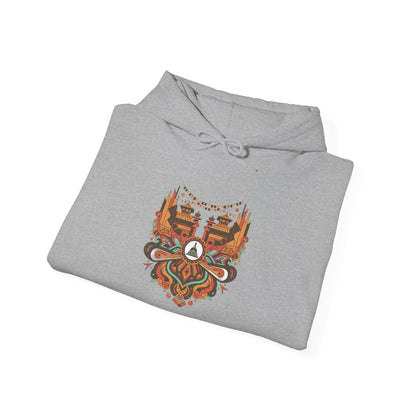 Spiritual Mandala Buddha Hoodie — Colorful Meditation Graphic Sweatshirt