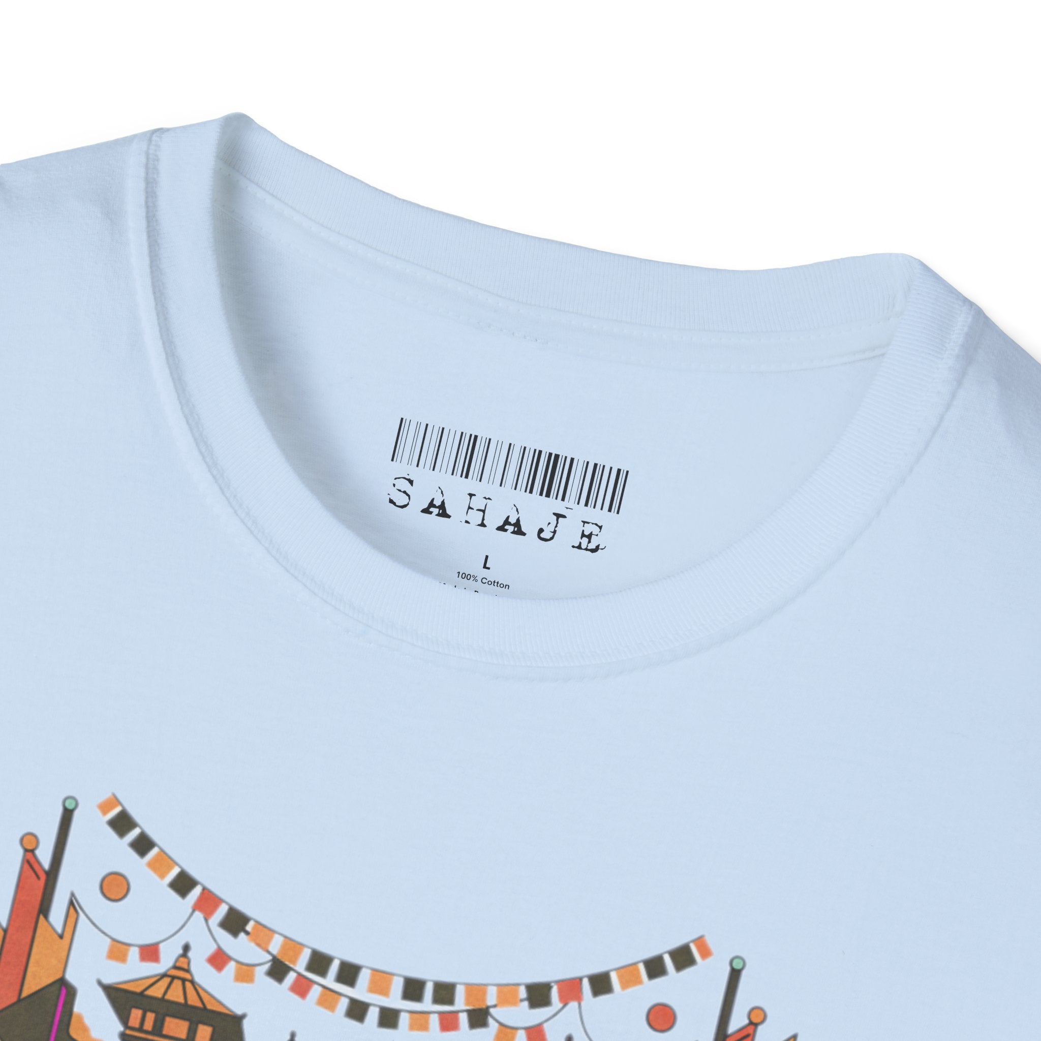 Boho Tribal Sunset T-Shirt — Vintage Geometric Nature Graphic