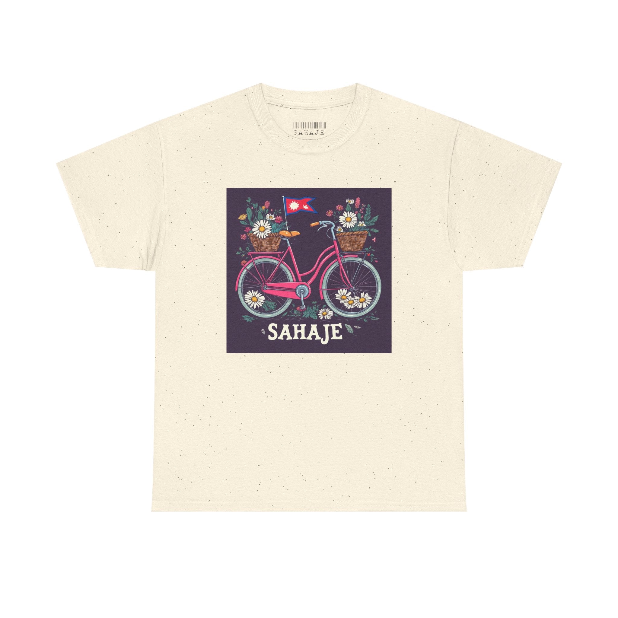Sahaje Floral Bicycle T‑Shirt