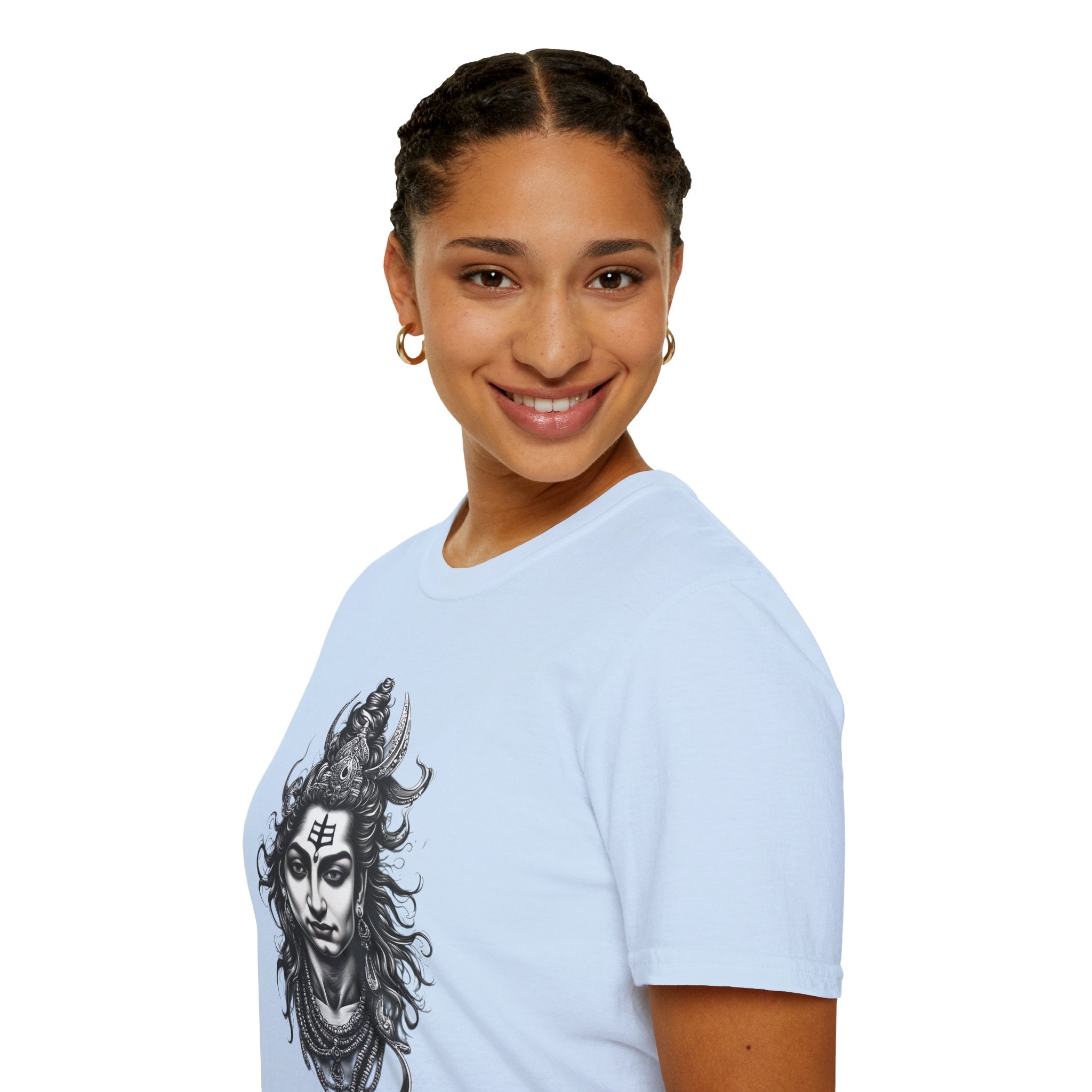 Shiva Portrait T-Shirt – Detailed Hindu Deity Graphic Tee