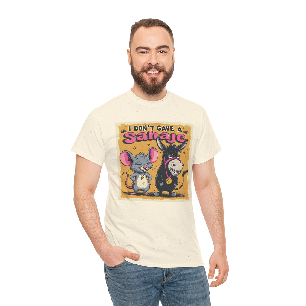 I Don't Give A Snair! Tee — Funny Mouse & Cat Graphic T-Shirt