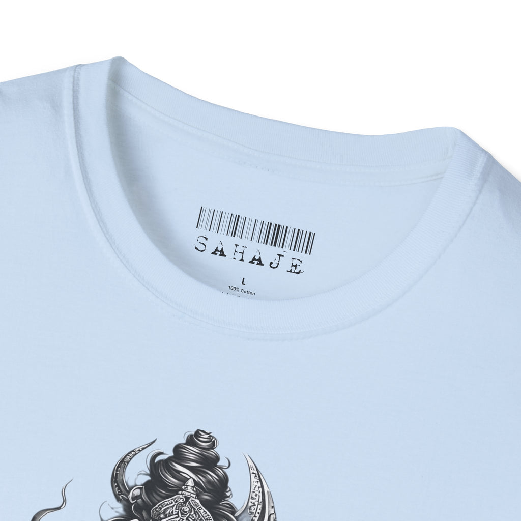 Shiva Portrait T‑Shirt — Hindu Deity Graphic Tee (Meditation, Yoga & Spiritual Wear)