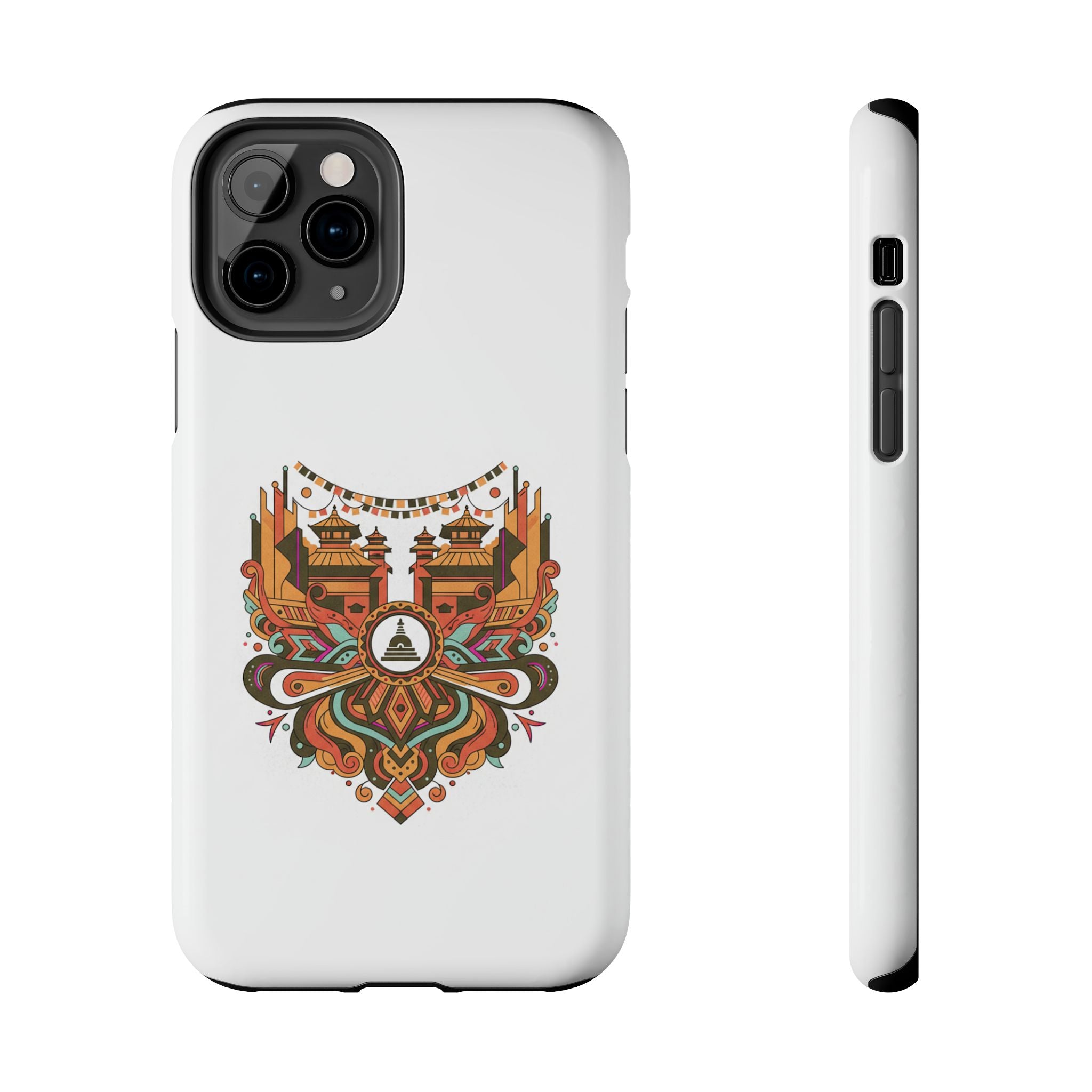 Tough Phone Case — Vintage Temple Mandala Design