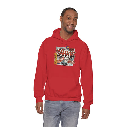 Hoodie — Retro Graffiti “Savage” Street Art Pullover