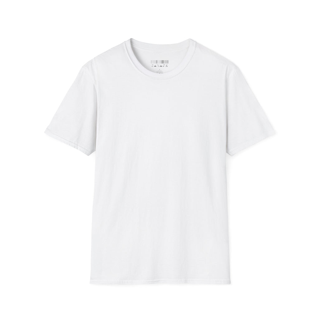 Abstract Geometric Graphic T-Shirt — 'Sahahe' Modern Art Back Print