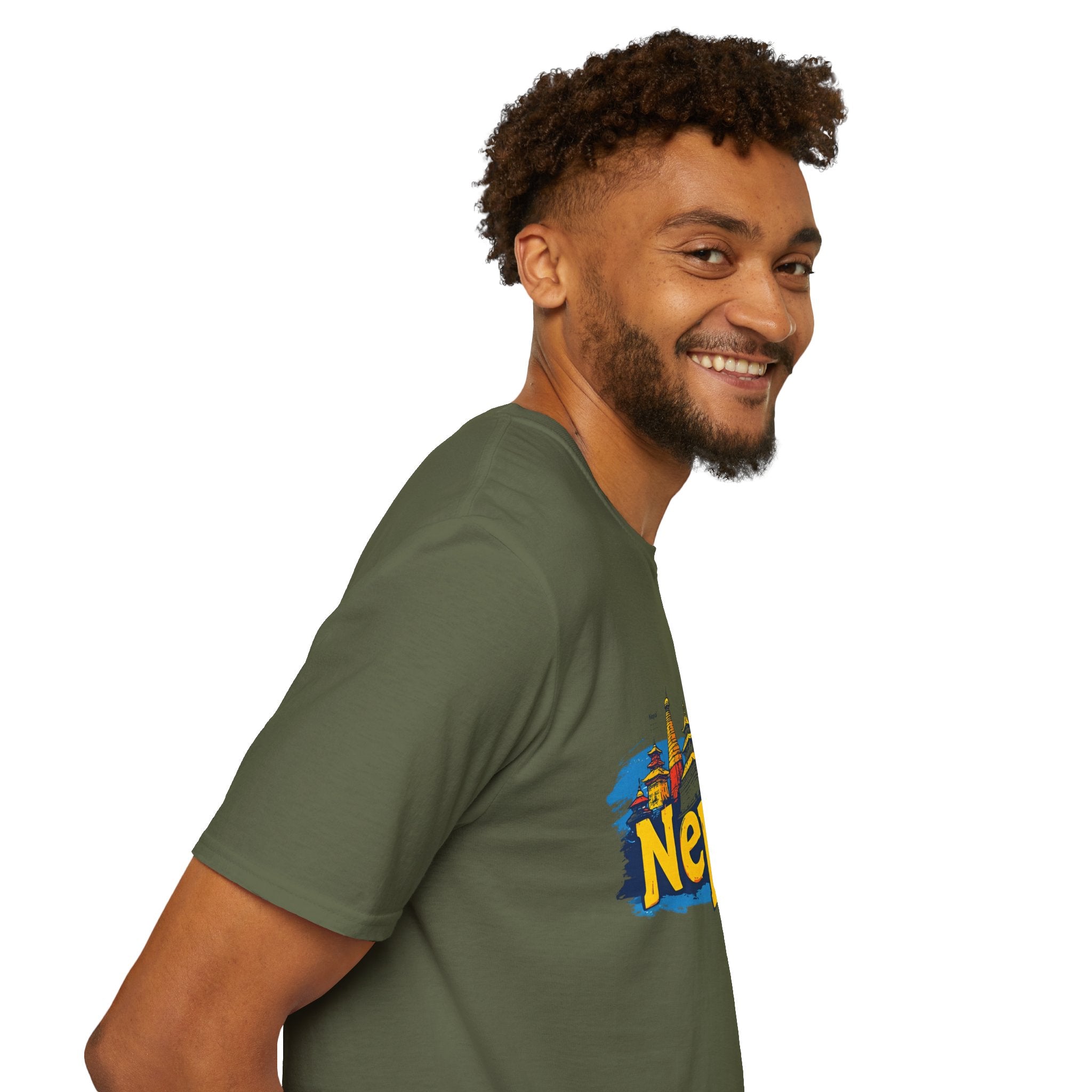 Nepal Temple Skyline T-Shirt – Nepali Cultural Heritage Graphic Tee, Travel & Spiritual Design
