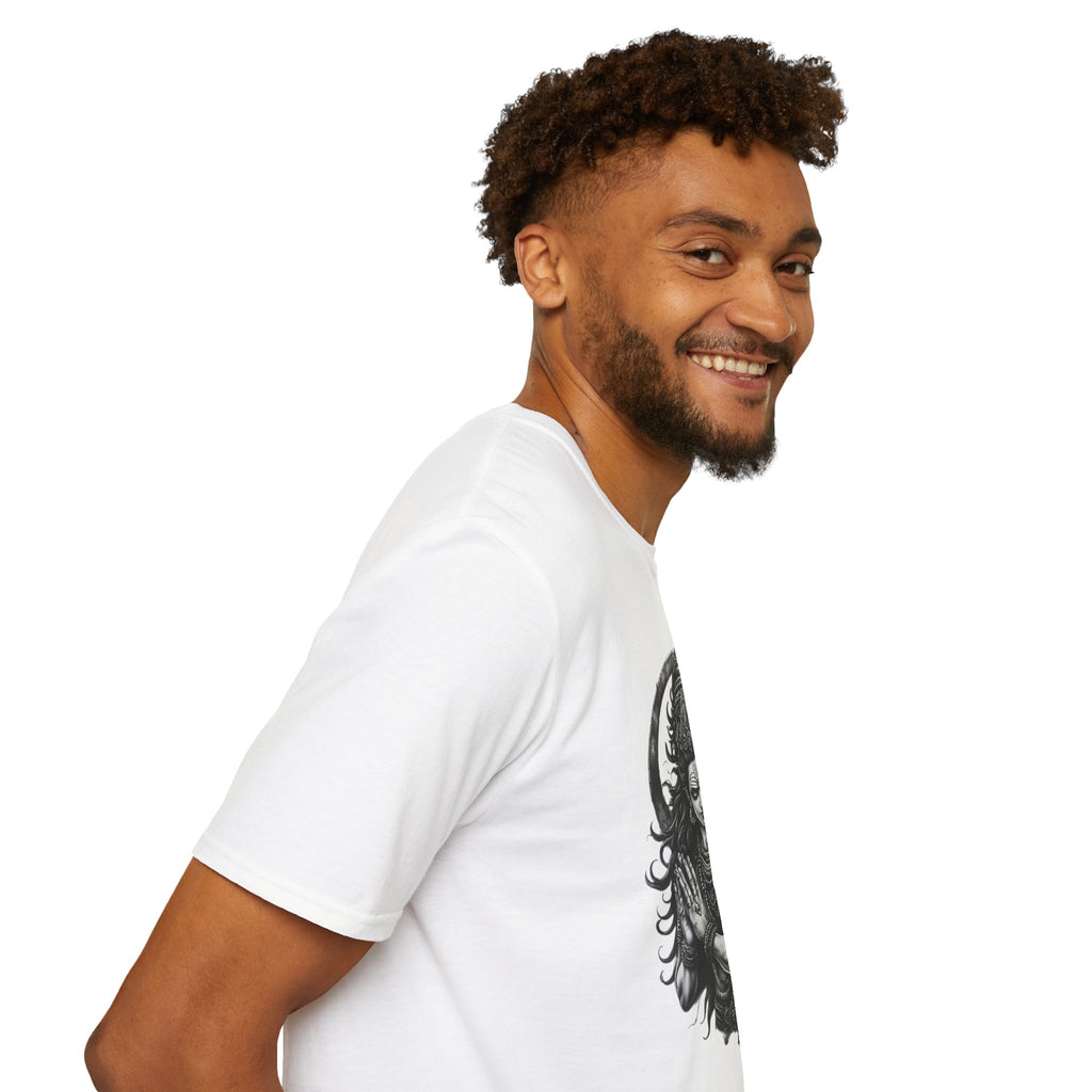 Shiva Portrait T‑Shirt – Intricate Hindu Deity Art Tee