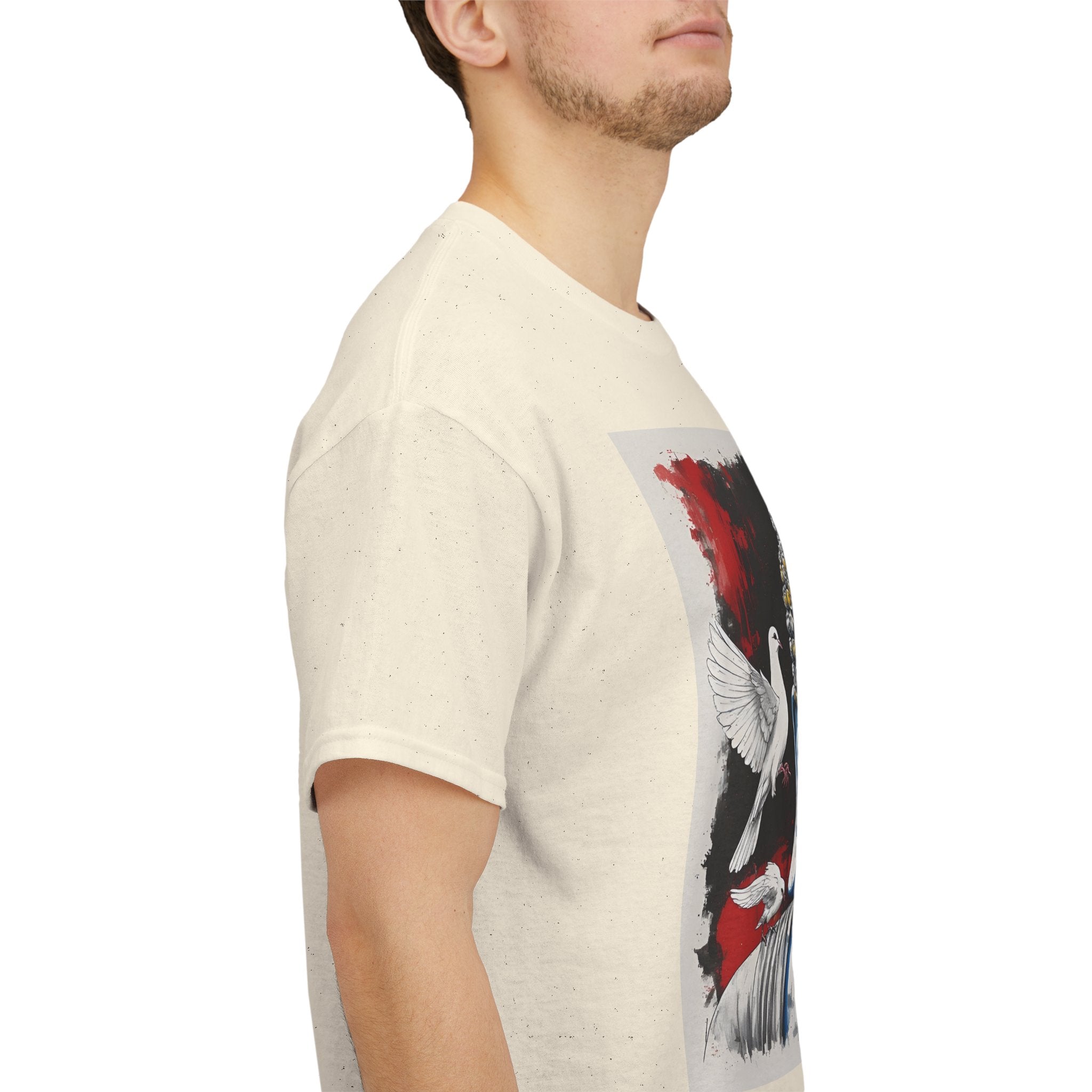 Buddha Peace Tee — Colorful Buddha & Doves Graphic T-Shirt