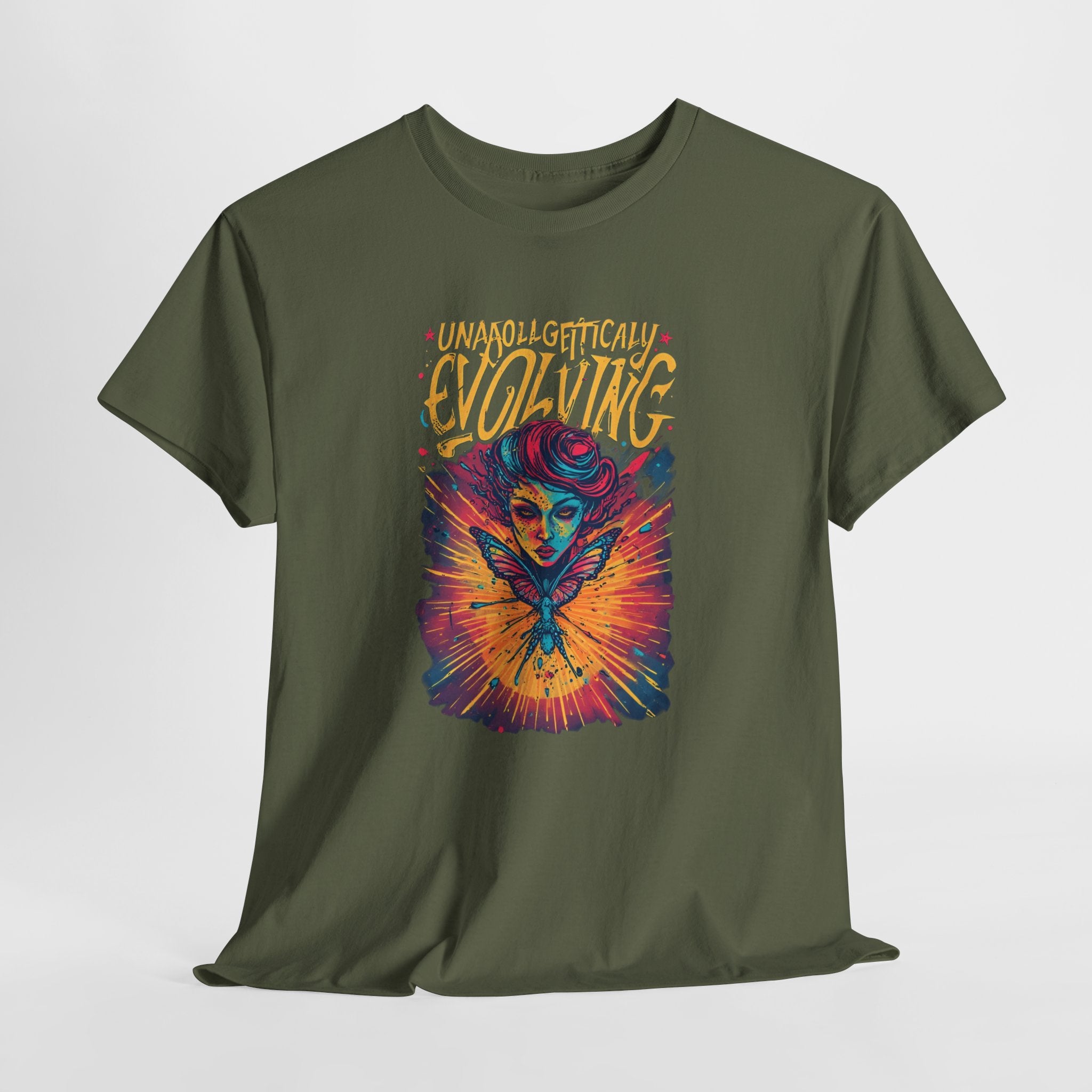 Evolving Alien Graphic Tee — "Unnaturally Evolving" Sci‑Fi Art T-Shirt