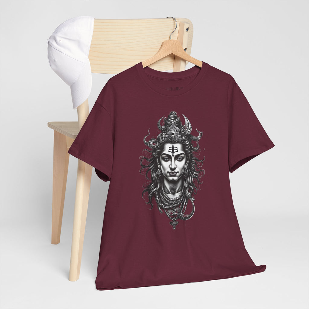 Shiva Portrait Tee — Hindu God Shiva Graphic T-Shirt