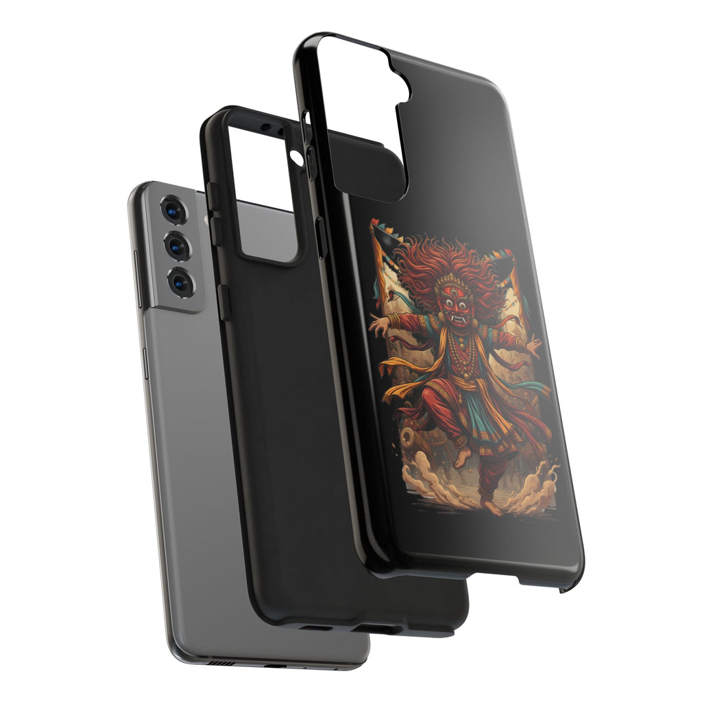 Tibetan Demon Dance Tough Phone Case — Bold Mythic Protective Cover