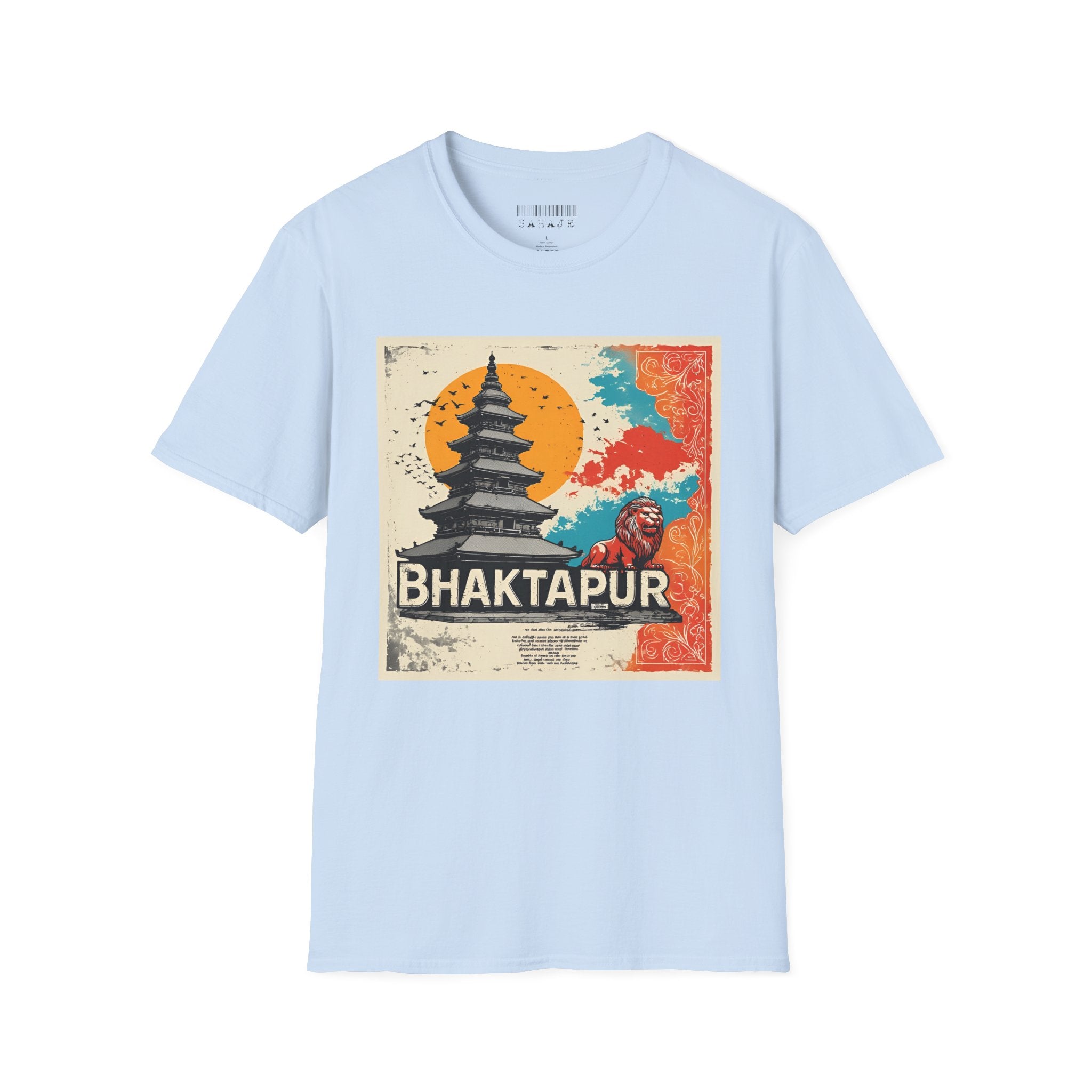 Bhaktapur Vintage Travel T-Shirt – Nepal Pagoda Graphic Tee