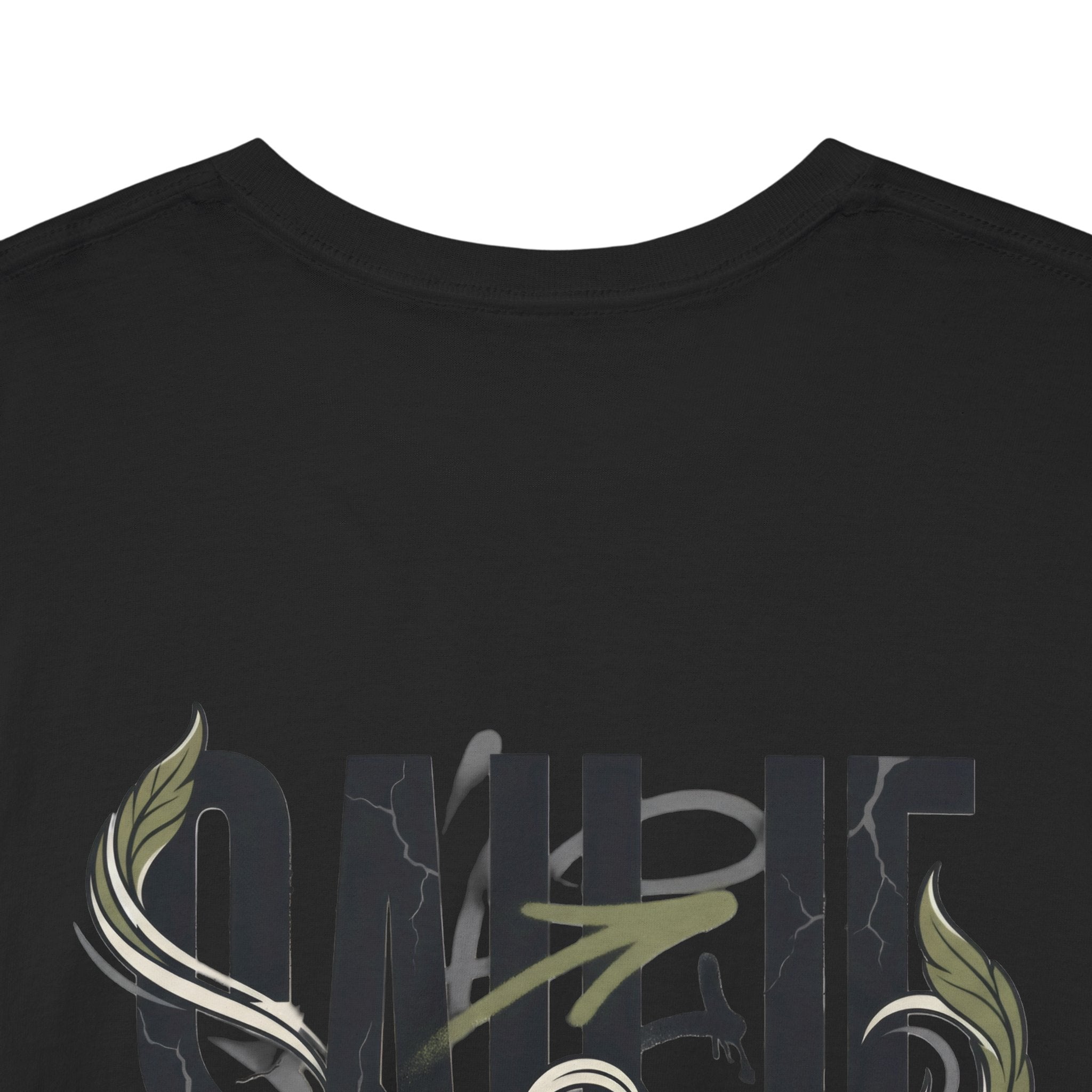 Graphic Tee — 'Savage' Typography with Snake Accent