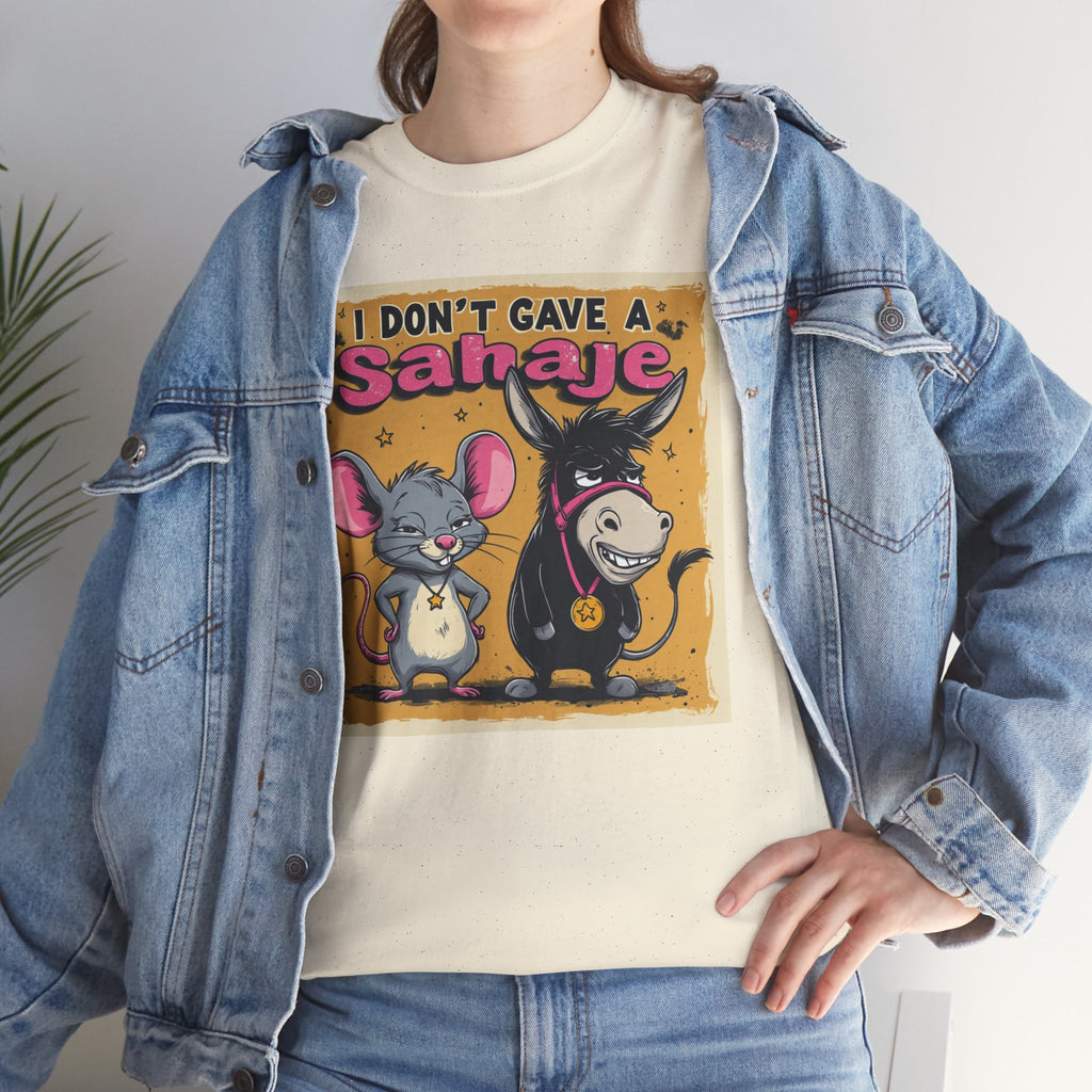 I Don't Give A Snair! Tee — Funny Mouse & Cat Graphic T-Shirt