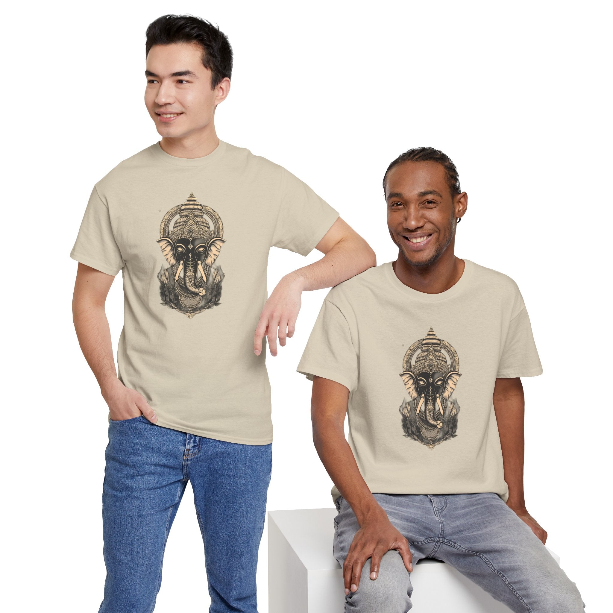 Elephant Mandala T‑Shirt — Spiritual Ganesha-Inspired Graphic Tee