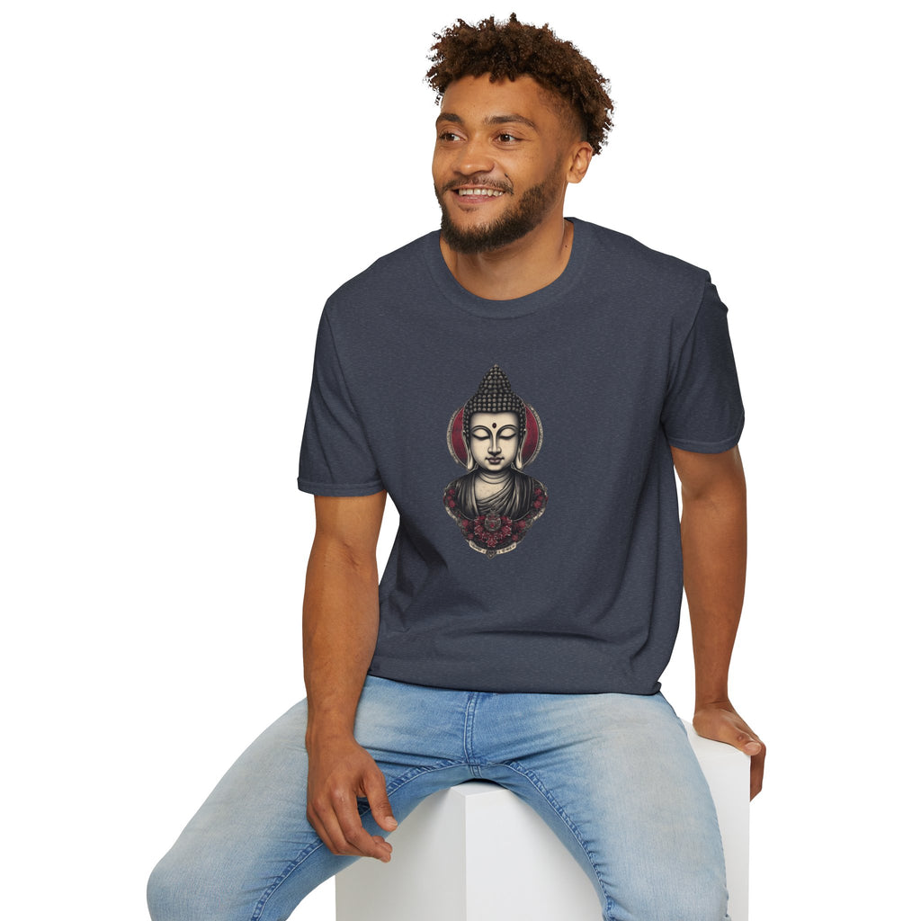 Buddha Portrait Tee — Zen Meditation Graphic T-Shirt