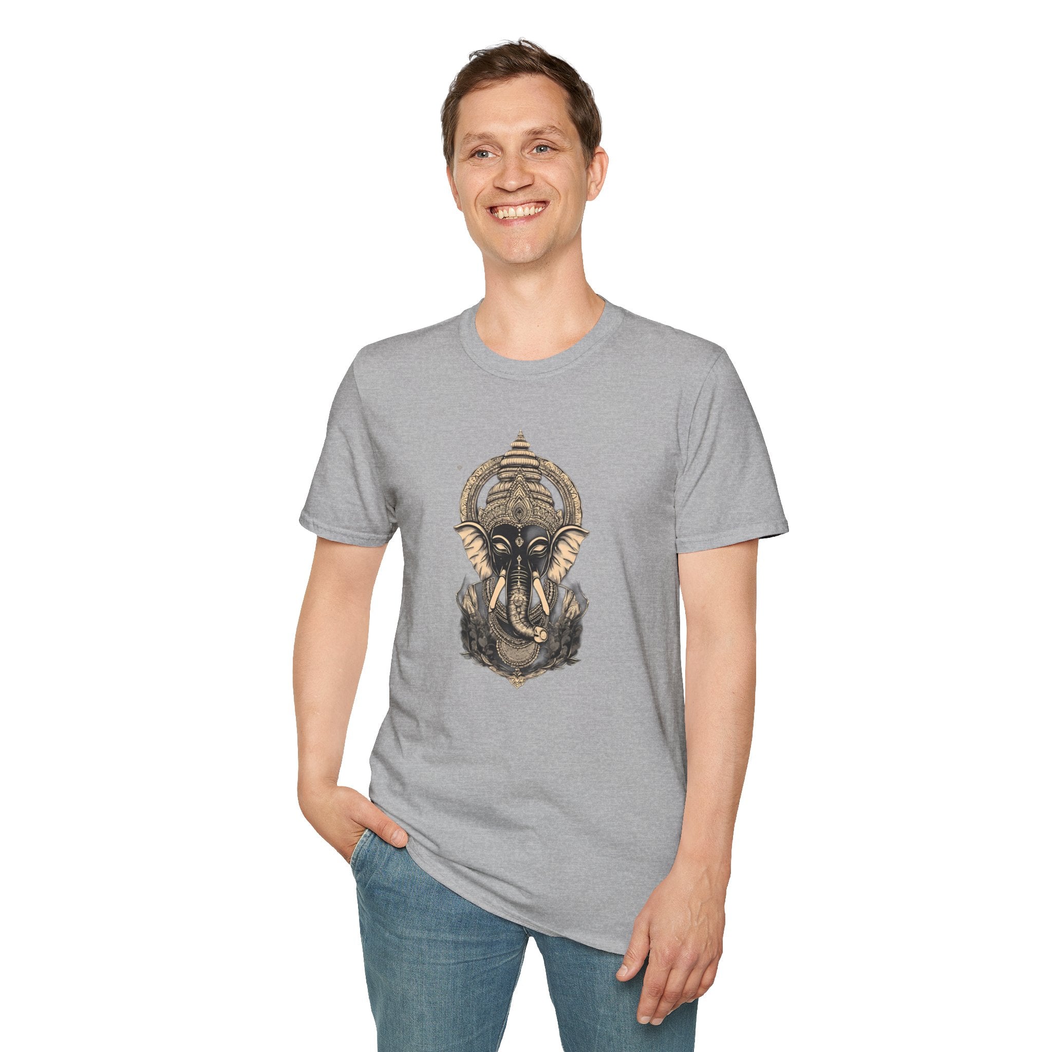 Elephant Mandala T-Shirt — Spiritual Ganesha Graphic Tee