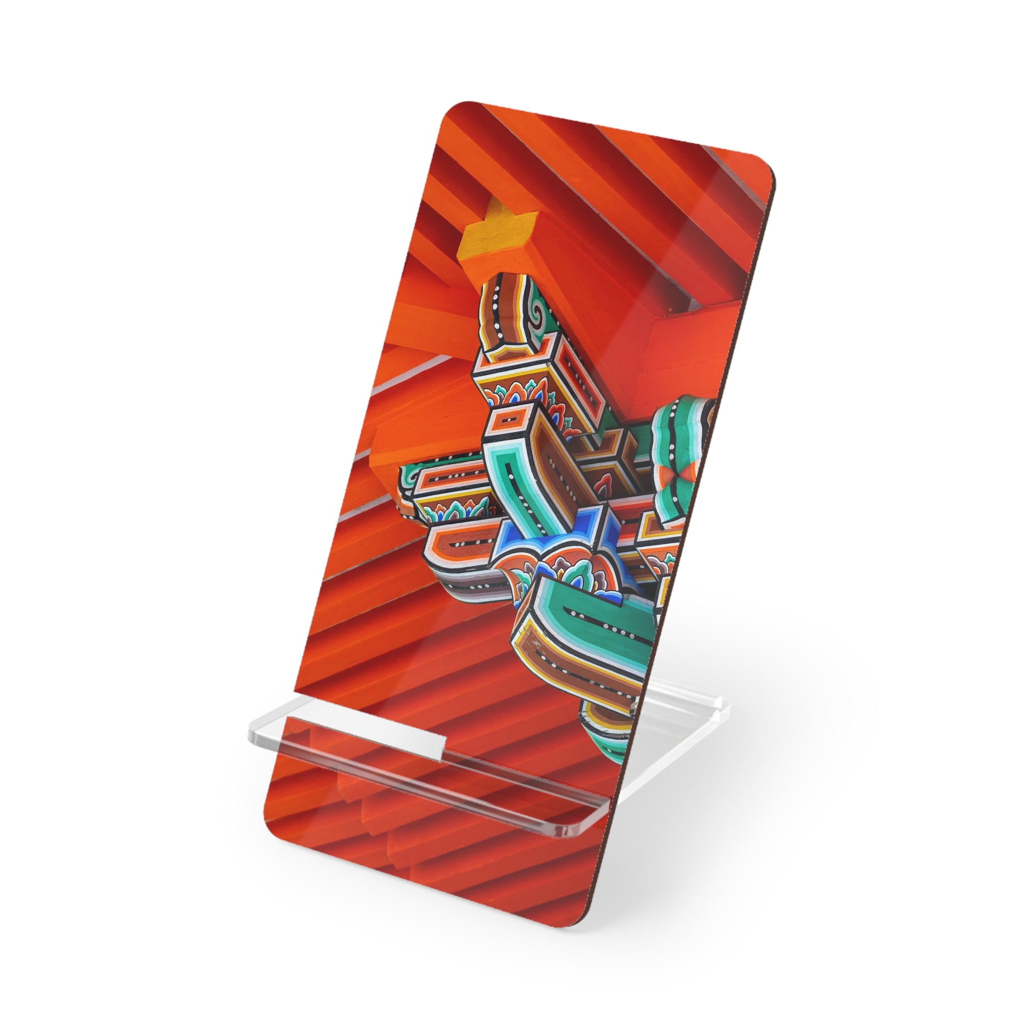 Colorful Smartphone Display Stand, Decorative Phone Holder, Tabletop Stand, Gift for Tech Lovers, Home Office Decor, Functional Artwork