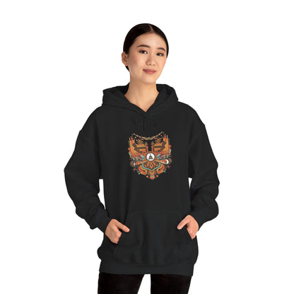 Spiritual Mandala Buddha Hoodie — Colorful Meditation Graphic Sweatshirt