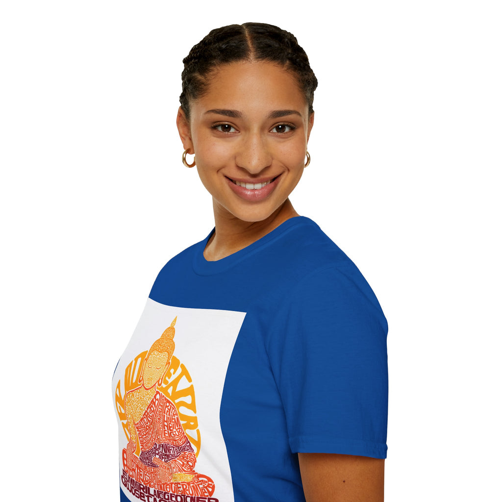 Buddha Graphic Tee — Retro Sun Meditation Shirt