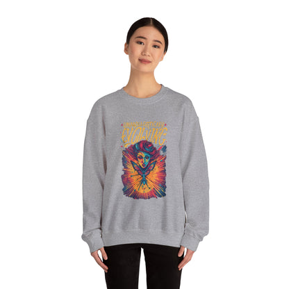 Evolving Butterfly Crewneck Sweatshirt — "Unafraid, Authentically Evolving" Inspirational Pullover