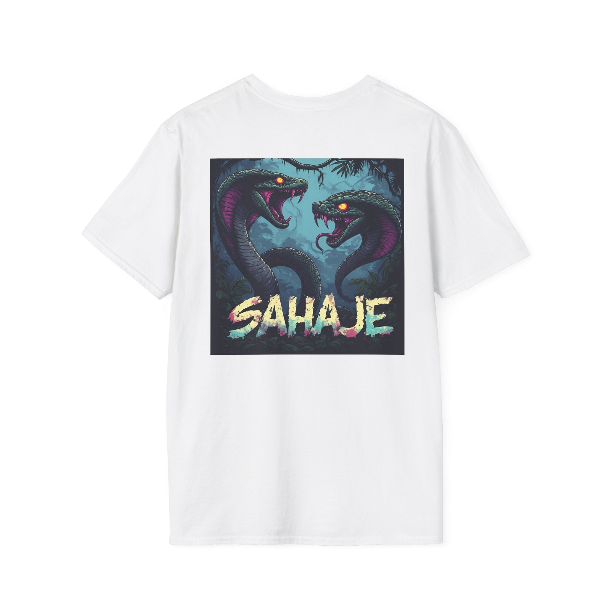 Two Cobra Snake T-Shirt – Fierce Serpent Power Graphic Tee, Edgy Streetwear Snake Shirt