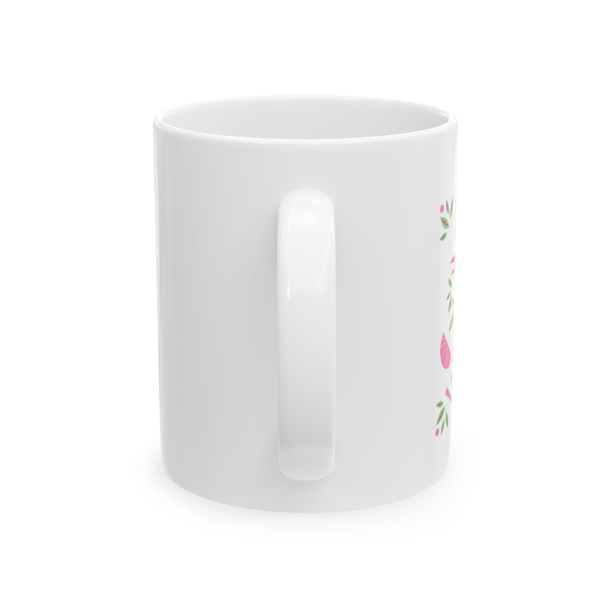 Floral Inspirational Ceramic Mug - Perfect Gift for Tea Lovers, Coffee Enthusiasts, Spring Decor, Self-Care, Home Office