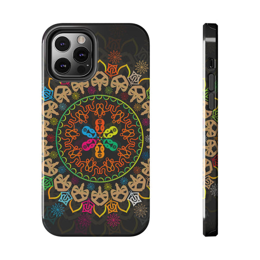 Colorful Mandala Tough Phone Cases - Vibrant Protection for Your Device, Gift for Art Lovers, Boho Style, Unique Phone Accessories