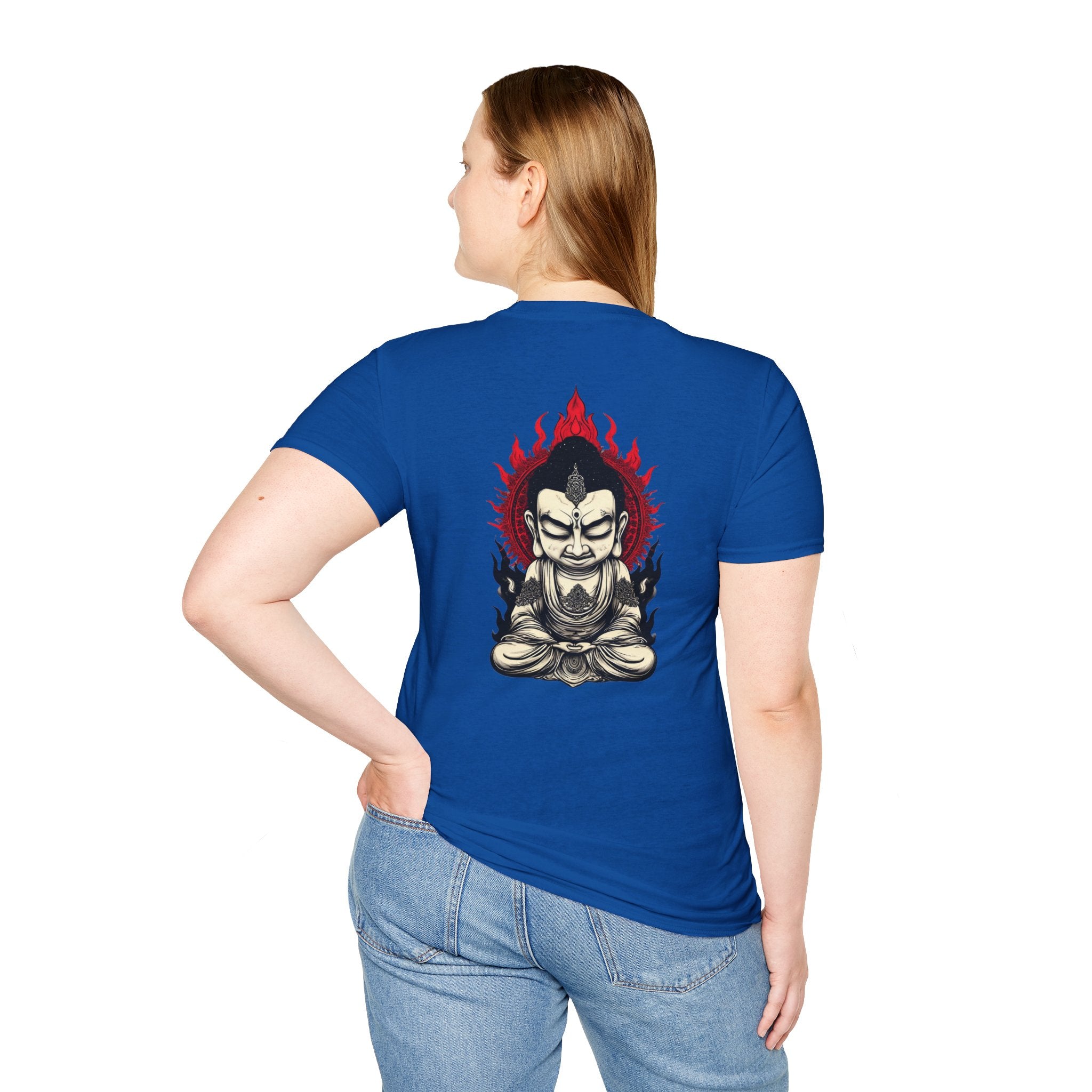 Buddha Flame T-Shirt — Fierce Meditating Buddha Graphic Tee