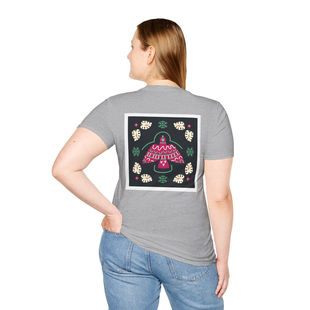 Mushroom Garden Graphic T-Shirt — Whimsical Pink Mushroom Design