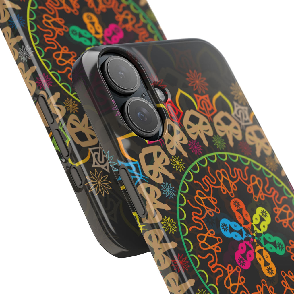 Tropical Mandala Phone Case, Colorful Slim Phone Case, Trendy Phone Cover, Artistic Gift, Eco-Friendly Phone Accessory