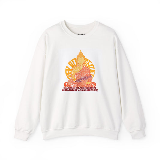 Buddha Graphic Sweatshirt — "Choose Compassion" Meditation Crewneck