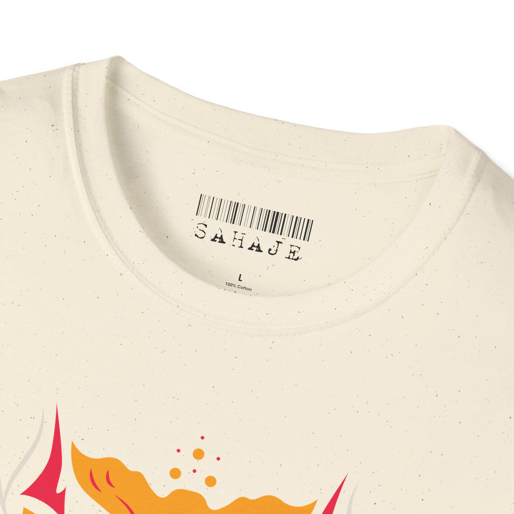 Sahaje Floral Snake Graphic T-Shirt