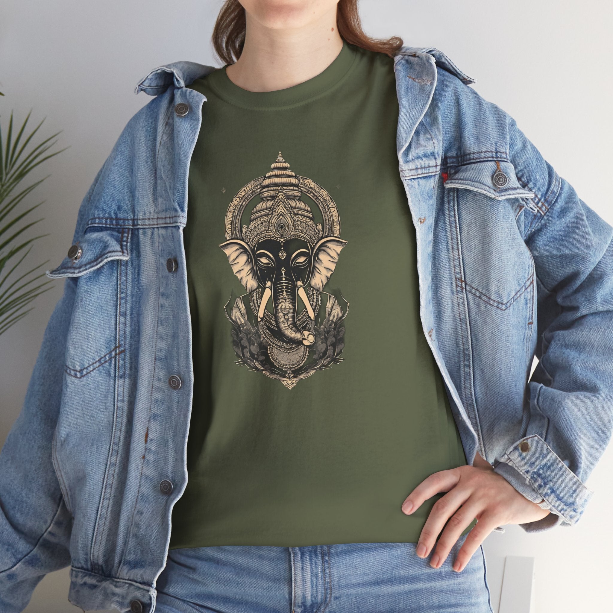 Elephant Mandala T‑Shirt — Spiritual Ganesha-Inspired Graphic Tee