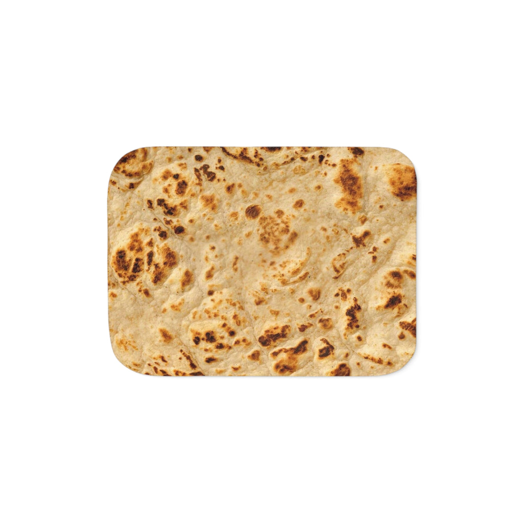 Tortilla Print Sherpa Blanket — Two‑Tone Cozy Throw