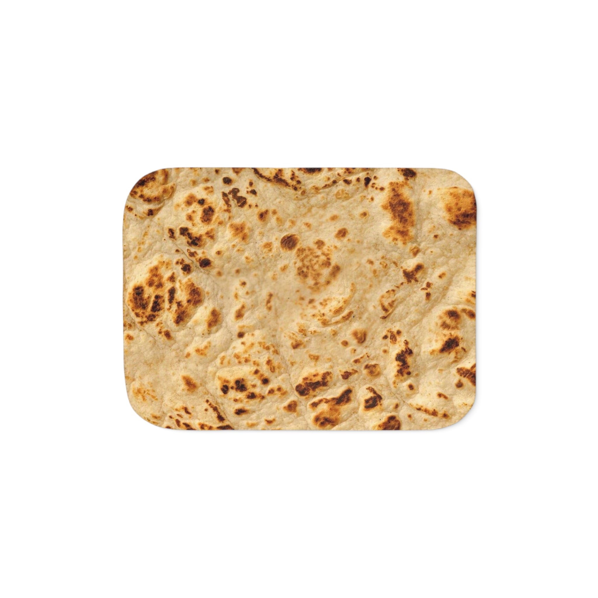 Tortilla Print Sherpa Blanket — Two‑Tone Cozy Throw