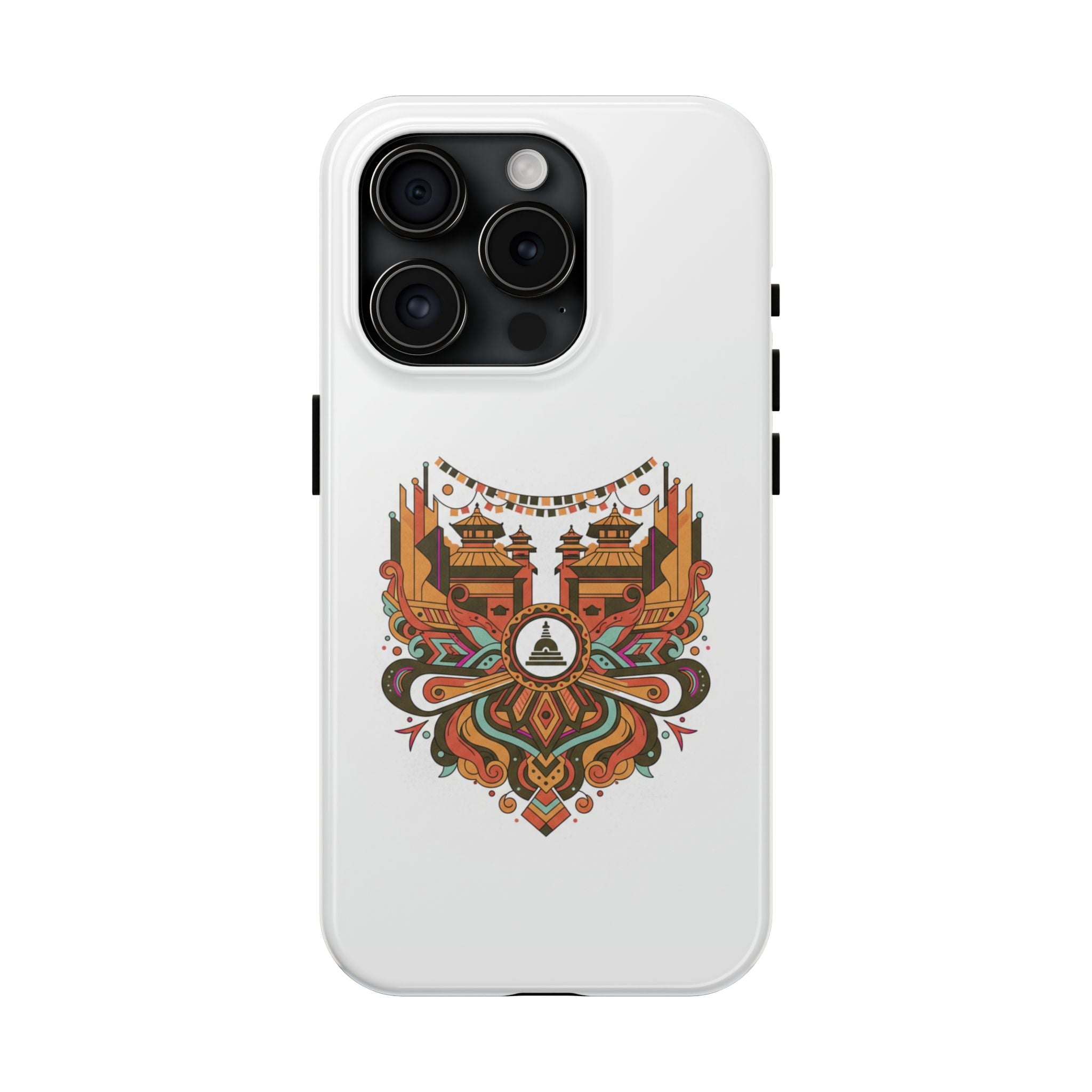 Tough Phone Case — Vintage Temple Mandala Design