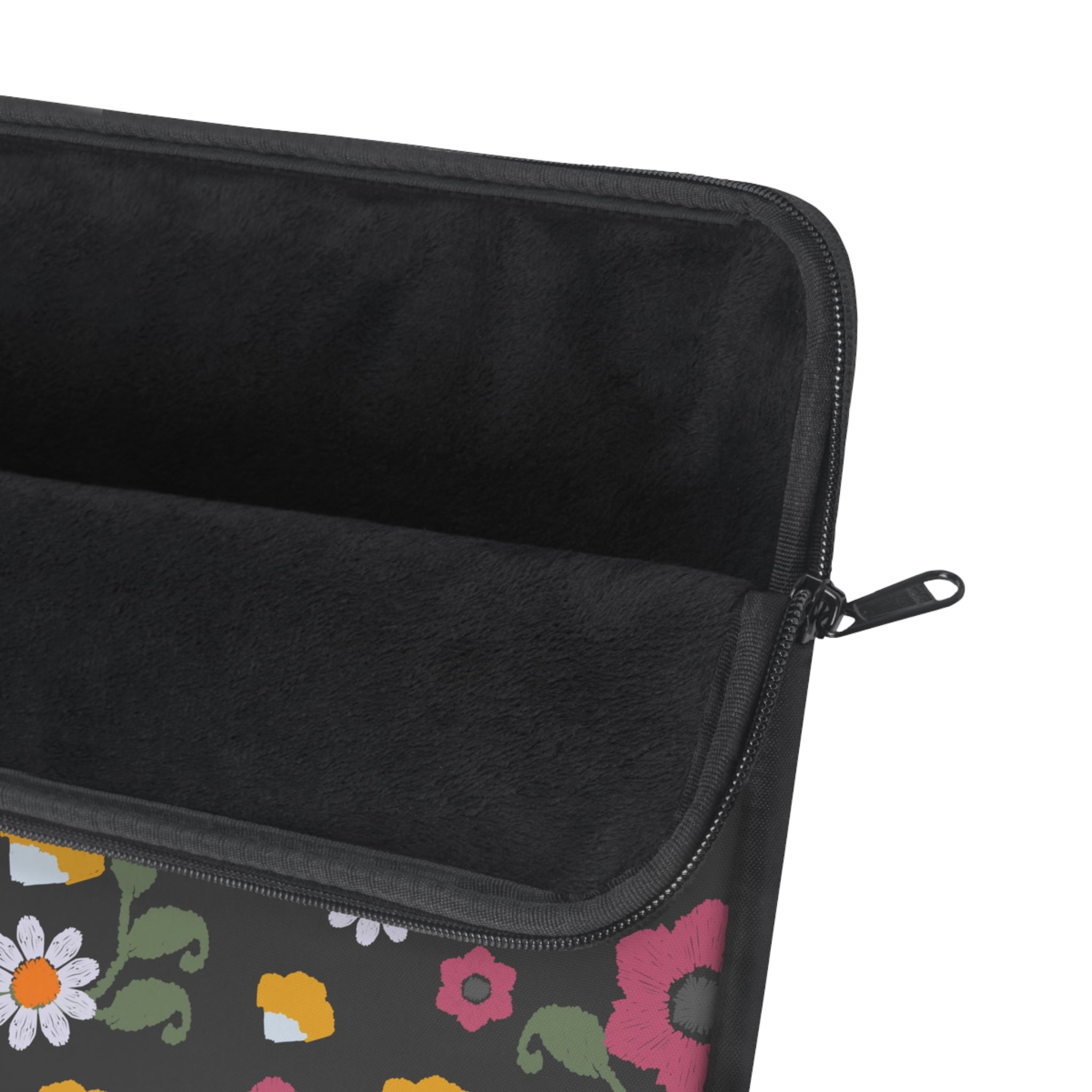 Floral Laptop Sleeve - Blooming Pattern Sleeve for School, Work, Gifts, Tech Accessories, Computer Case