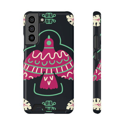 Vibrant Phone Case with Card Holder, Stylish Phone Accessory, Colorful Gift for Her, Boho Phone Cover, Trendy Mobile Case