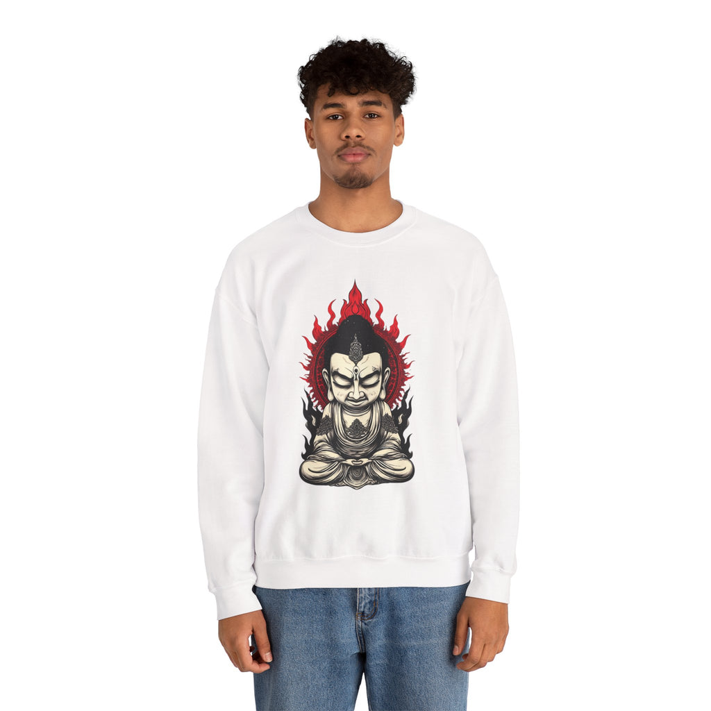 Buddha Flame Crewneck Sweatshirt