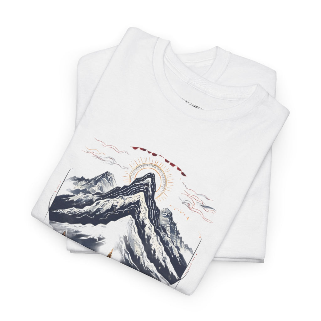 Japanese Mountain Pagoda T-Shirt — Zen Temple Landscape Tee