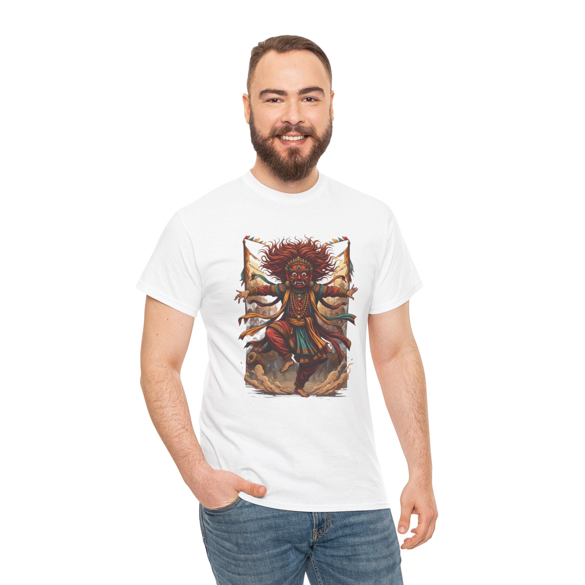 T-Shirt — Tribal Dancer Graphic Tee (Native Spirit Warrior Art)