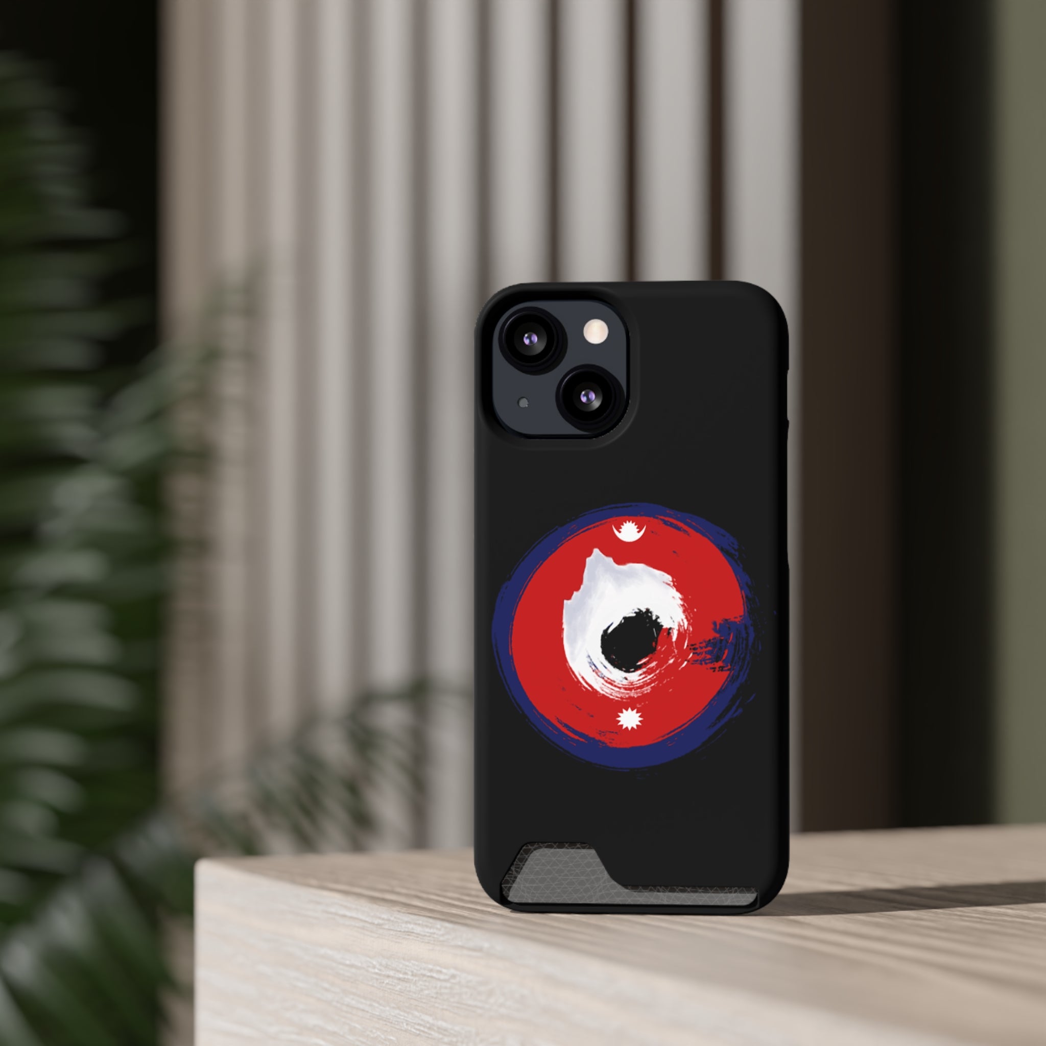 Sleek Phone Case with Card Holder – Unique Design, Gift for Students, Stylish Accessory, Everyday Use, Functional & Fashionable