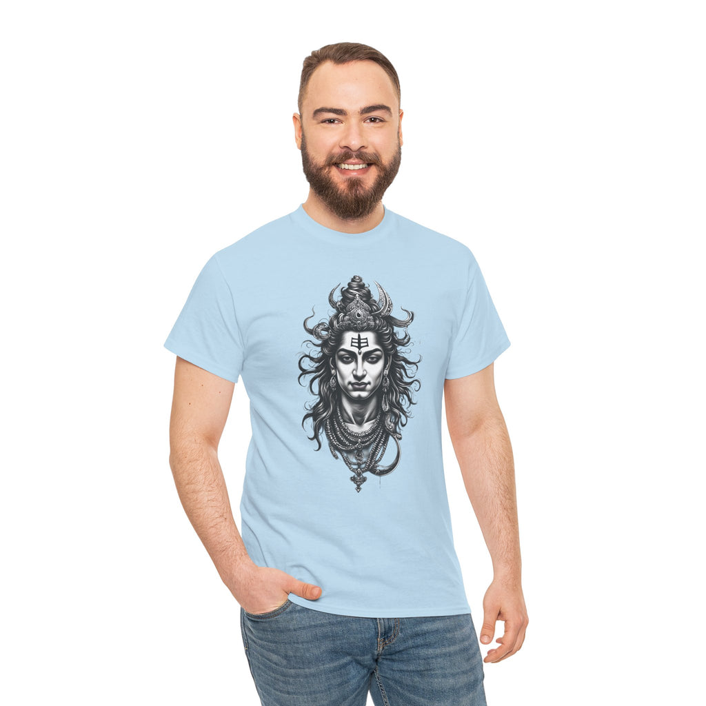 Shiva Portrait Tee — Hindu God Shiva Graphic T-Shirt