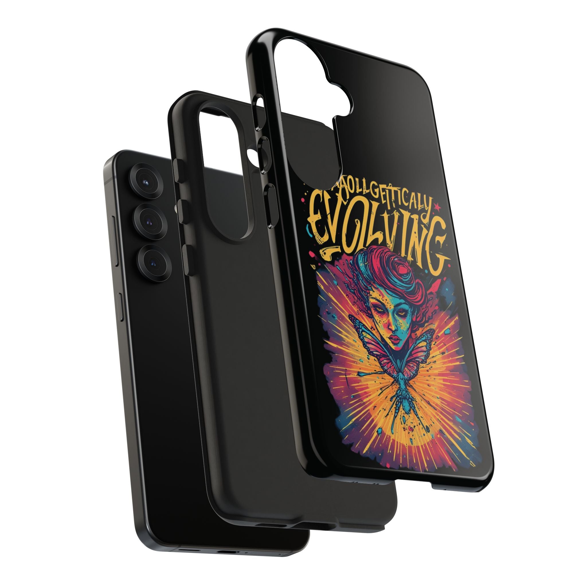Evolving Butterfly Phone Case — "Unapologetically Evolving" Artistic Protective Case